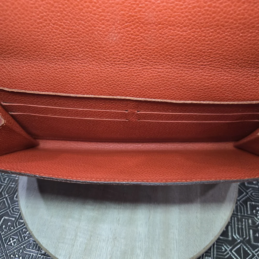 🐢 Louis Vuitton Portefeuille Curieuse Empreinte Red Wallet 2in1 Great Condition - Picture 12 of 15